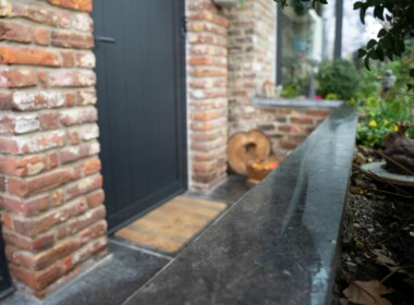 Aménagements extérieurs pierre bleue Terrasse pierres bleues Namur