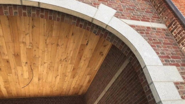 Habillage façade pierre bleue Namur Habillage façade pierre bleue